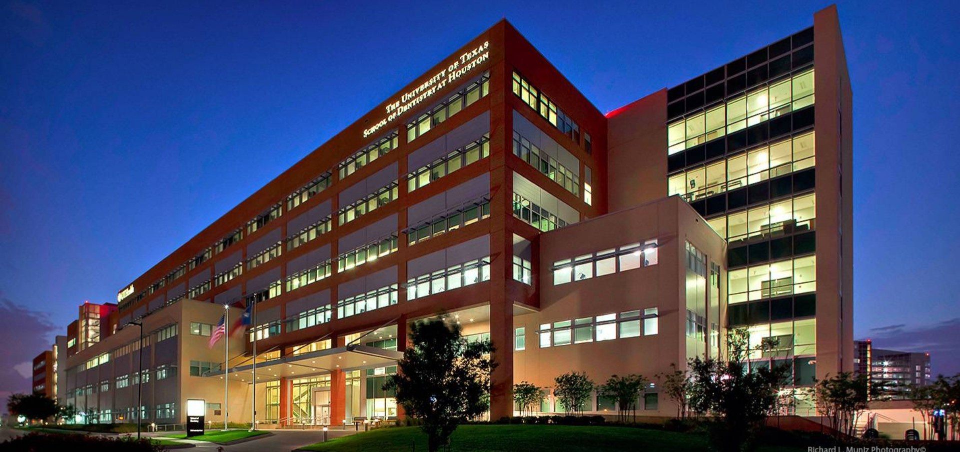 Outside view of dental school building