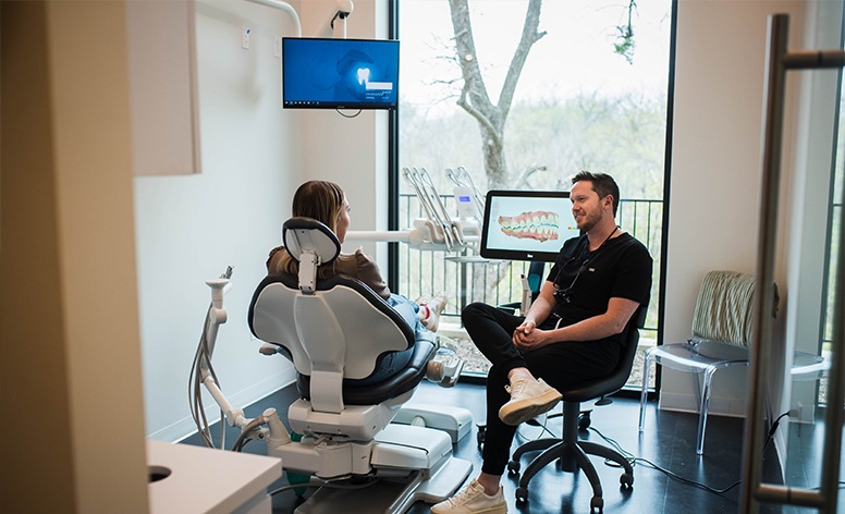 Woman relaxing after sedation dentistry visit