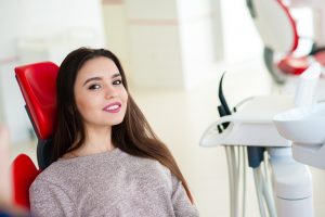 woman dental visit checkup