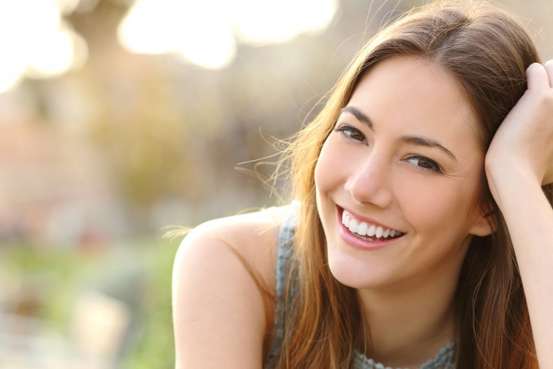 person with nice smile thanks to cosmetic dentistry